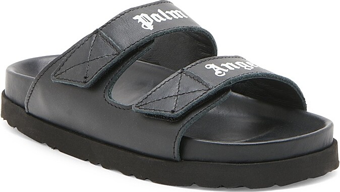 Palm Angels Boy's Sandals - Black White - Size 8 (Toddler)