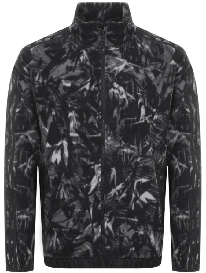 adidas originals tech fleece jacket with all over print and reflective details tech pack