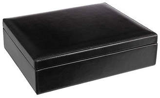 Dakota NEW Redd Leather Jewellery Box With Lift-Out Tray Black