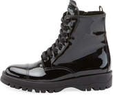 Thumbnail for your product : Prada Patent Leather Lace-Up Boot