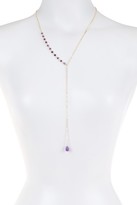 Thumbnail for your product : Stephan & Co Asymmetrical Amethyst Y-Necklace