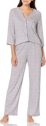 Karen Neuburger womens 3/4 Sleeve Cardigan Long Sleeve Pj Pajama