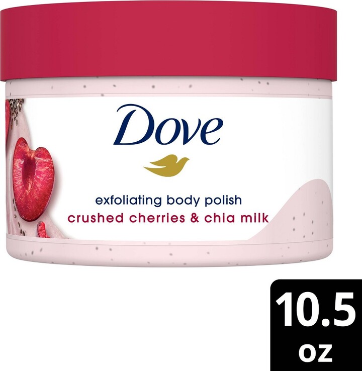 Dove Beauty Exfoliating Body Polish Crushed Cherries & Chia Milk 10