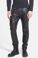 Thumbnail for your product : Diesel 'P-Hermas' Black Leather Pants