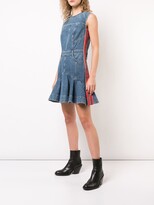 Thumbnail for your product : Alexander McQueen Denim Flared Dress