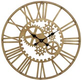 Thumbnail for your product : Peyton Lane Metal Gold Gear Wall Clock