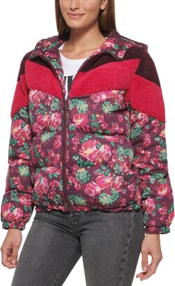 Levi's Patchwork Hooded Puffer Coat, Created for Macy's - ShopStyle