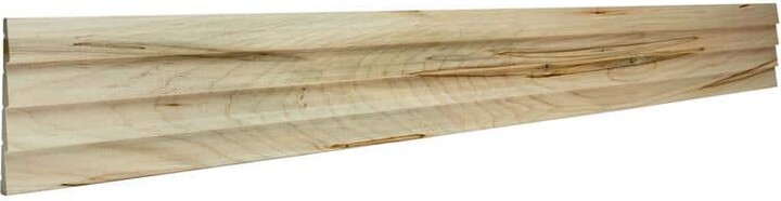 Ornamental Mouldings 1550-94WMAP 0. 4375 in. D X 5in. W X 94.5in. L Unfinished Ambrosia Maple Wood Sawtooth Slat Panel Moulding