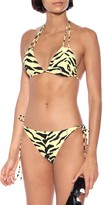 Thumbnail for your product : Saint Laurent Zebra-print bikini top
