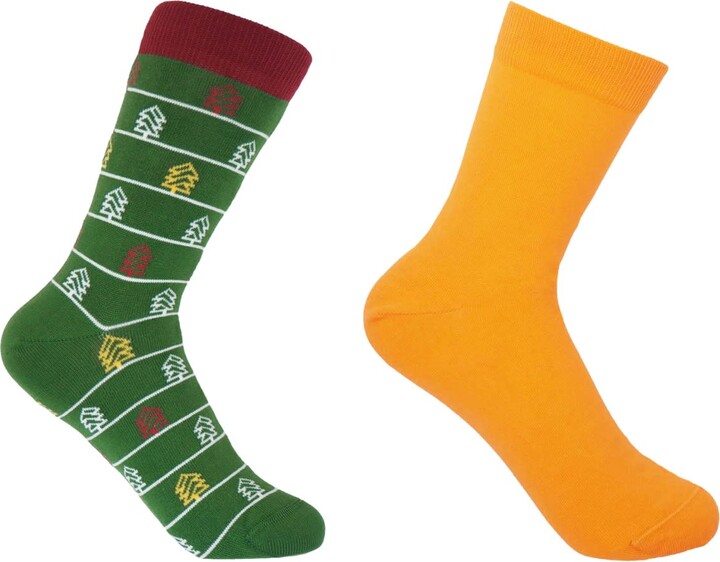Peper Harow - Made in England Christmas Tree Green & Classic Yellow Socks Bundle