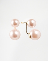 Thumbnail for your product : ASOS COLLECTION Faux Pearl XL Swing Earrings