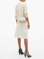 Thumbnail for your product : A.P.C. Half Moon Smooth Leather Cross Body Bag - Womens - Grey