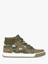Thumbnail for your product : Joules Little Joule Children's Runaround High Top Lace Up Trainers, Khaki