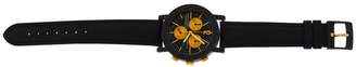 Bulgari Carbongold Marbella BB38CLCH Carbon & 18K Yellow Gold / Leather Quartz 38mm Unisex Watch