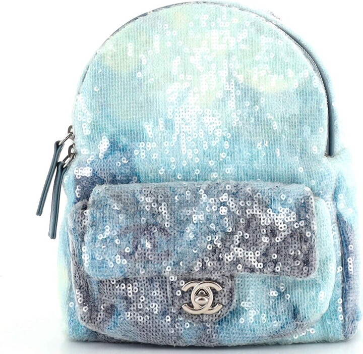 CHANEL Pre-Owned 2018 Waterfall Sequin Backpack - Farfetch