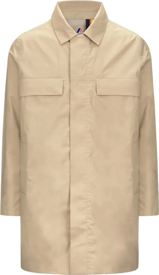 K-Way Classic-Collar Coat