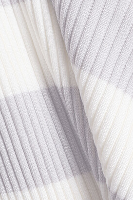 Zimmermann Striped Ribbed-knit Turtleneck Sweater