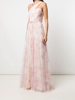 Thumbnail for your product : Marchesa Notte Bridal Floral-Print One-Shoulder Gown