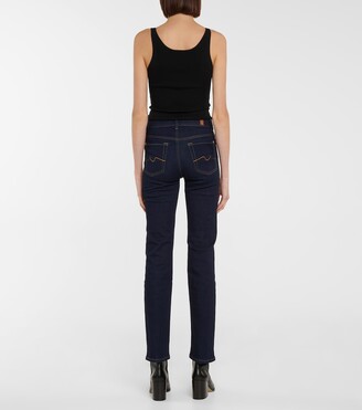 7 For All Mankind The Straight mid-rise jeans