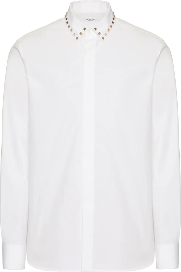 Valentino Garavani Untitled stud cotton shirt