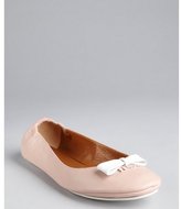 Thumbnail for your product : Fendi powder pink leather bow detail ballet flats
