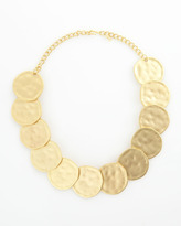Thumbnail for your product : Kenneth Jay Lane Hammered Disc Necklace