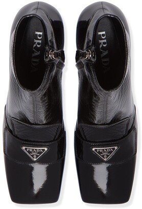 Prada Technical Patent Leather Boots