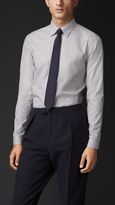 Thumbnail for your product : Burberry Classic Fit Microstripe Cotton Shirt , Size: 37, White