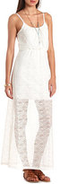 Thumbnail for your product : Charlotte Russe Geometric Crochet Maxi Dress