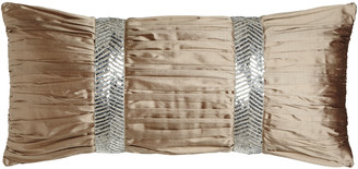 Dian Austin Couture Home Gretta Ruched Silk Pillow, 12" x 26"
