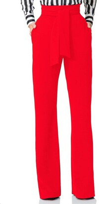 Wide Leg Trousers High Waist Red | Shop the world's largest collection of  fashion | ShopStyle UK