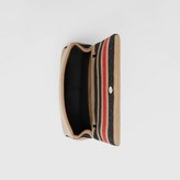 Thumbnail for your product : Burberry Small Striped Wool Lola Bag