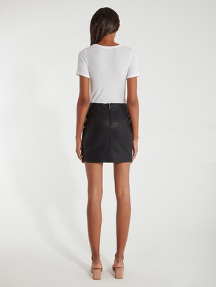 Blank NYC Faux Leather Mini Skirt