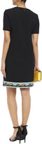 Thumbnail for your product : Emilio Pucci Printed Satin Twill-trimmed Wool-blend Mini Dress
