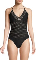 Thumbnail for your product : Robin Piccone Chira Crochet One-Piece Swimsuit