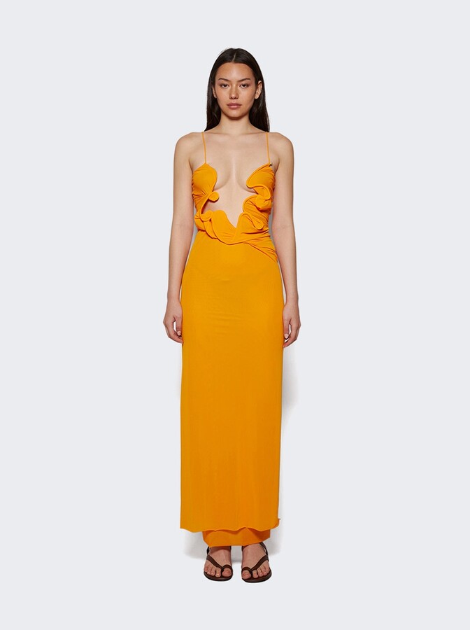Molded Venus Dress Tangelo
