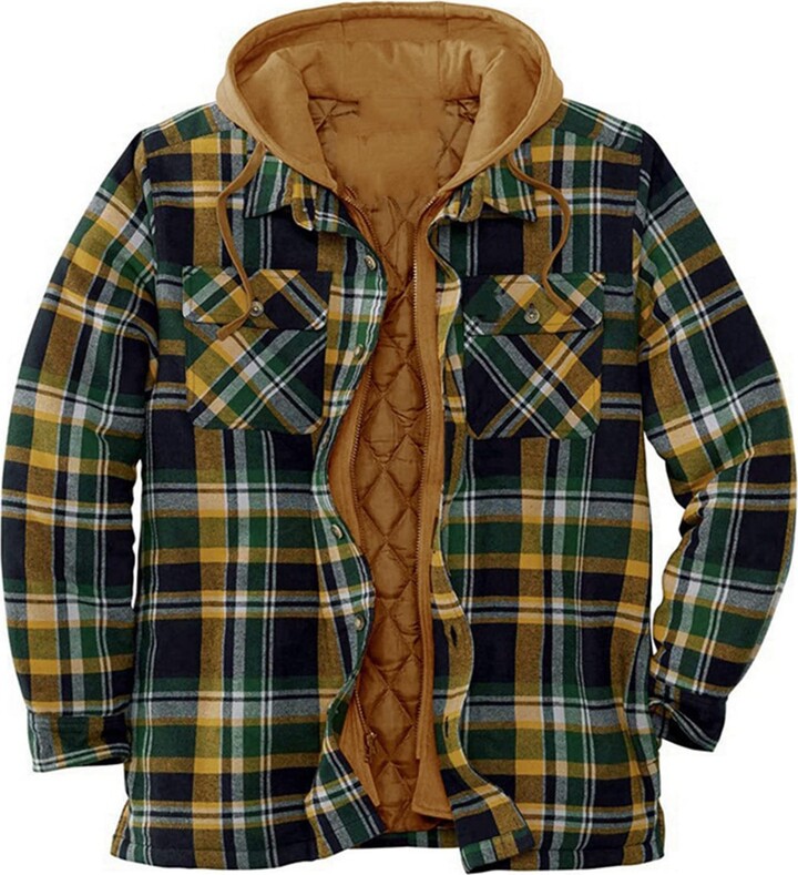 flannel lined hooded jacket
