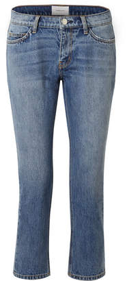 Current/Elliott The Cropped Mid-rise Straight-leg Jeans