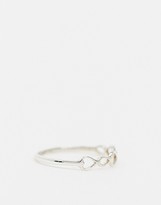 Thumbnail for your product : Kingsley Ryan Exclusive interlocking hearts ring in sterling silver