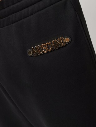 Moschino Logo-Plaque Track Pants