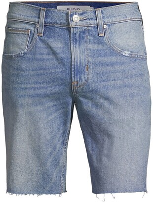 Hudson Jeans Mens Cut Off Denim Short Denim 