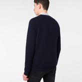 Thumbnail for your product : Paul Smith Men's Navy Ribbed Merino Wool Sweater