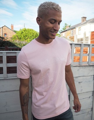 mens adidas pink t shirt