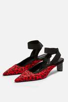 Thumbnail for your product : Topshop Womens Jax Pointed Diamante Heel Shoes - Red