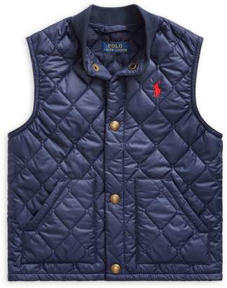 Ralph Lauren Childrenswear Little Boy's Quilted Cotton-Blend Vest