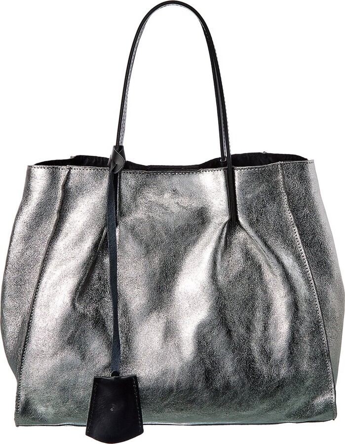 Italian Leather Top Handle Shoulder Bag ShopStyle