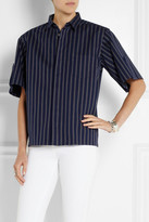 Thumbnail for your product : Toga Striped cotton-twill shirt