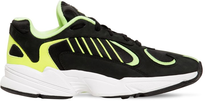 yung 1 suede and mesh sneakers