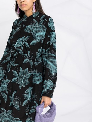 Givenchy Schematics collarless shirtdress