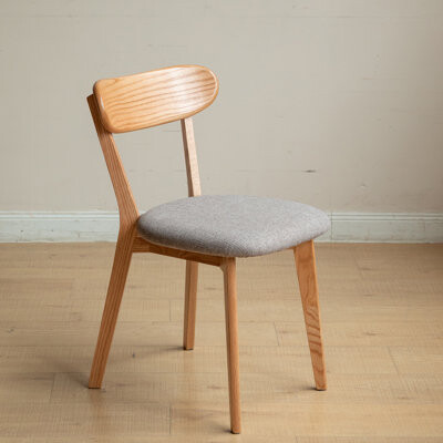 Latitude Run Dining Chair Wooden FAS Grade Oak Natural Wood Made in North America 100% Dirt-free Wood Chair Solid Chair Table Chair Wooden Living Room Chair Simple